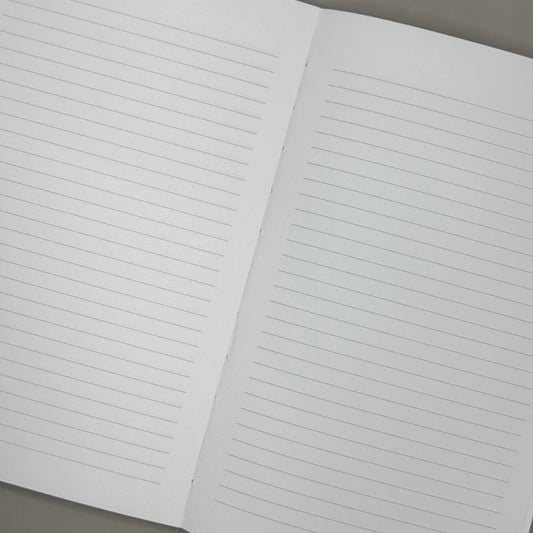 Notitieboek Gelinieerd (genaaid met open rug)
