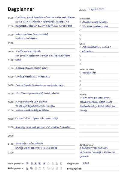Dagplanner (gelijmd)